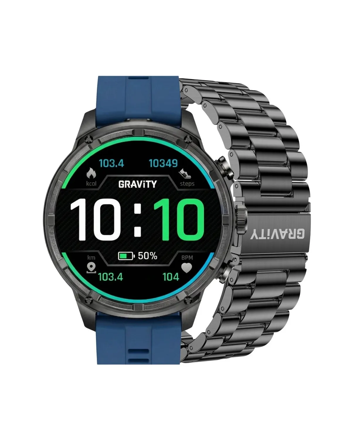 SMARTWATCH MĘSKI GRAVITY GT41-2 - BLUETOOTH CALL, DODATKOWA BRANSOLETA (sg053b)