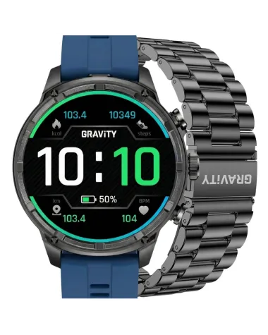 SMARTWATCH MĘSKI GRAVITY GT41-2 - BLUETOOTH CALL, DODATKOWA BRANSOLETA (sg053b)