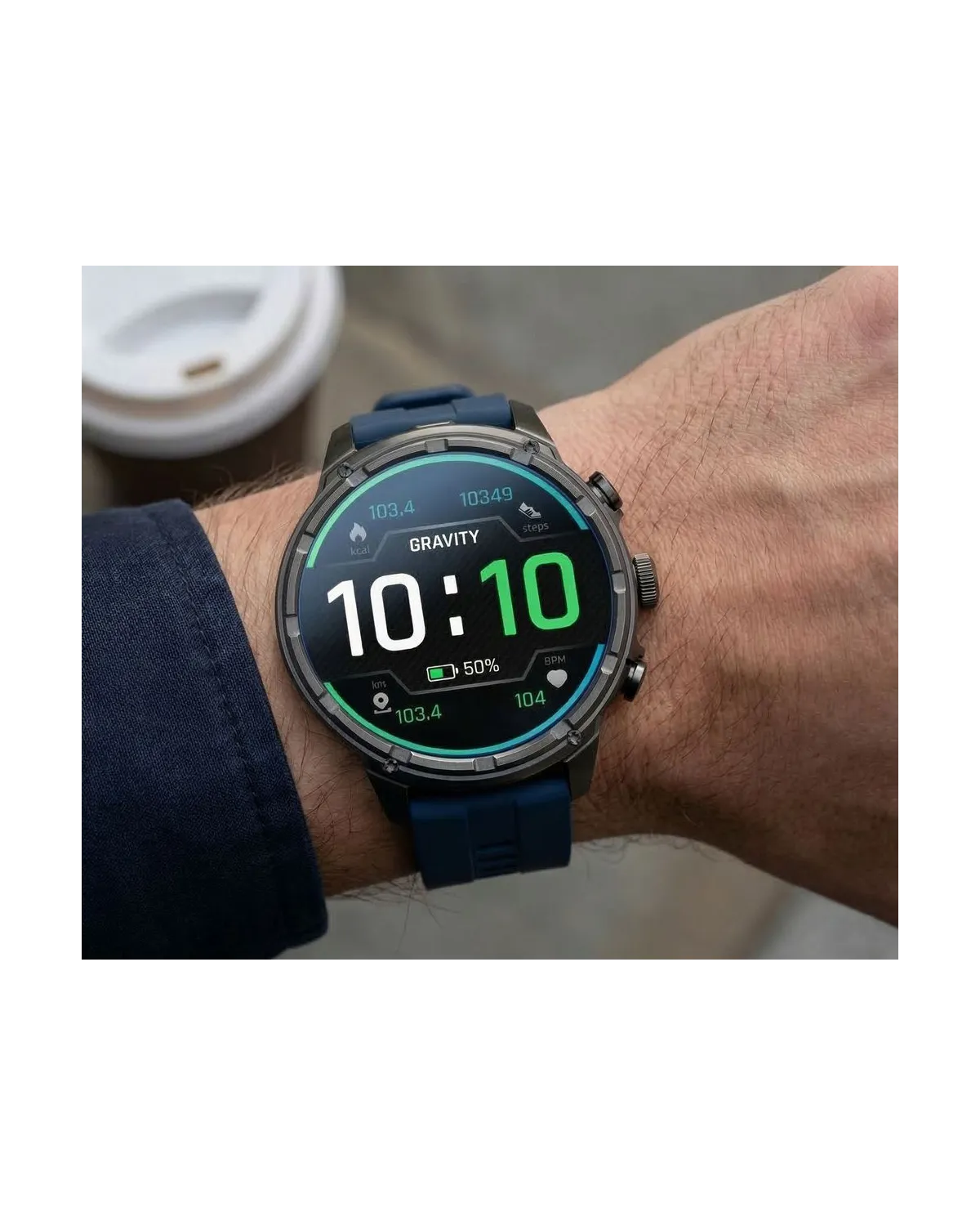 SMARTWATCH MĘSKI GRAVITY GT41-2 - BLUETOOTH CALL, DODATKOWA BRANSOLETA (sg053b)