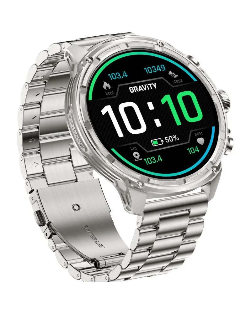 SMARTWATCH MĘSKI GRAVITY GT41-3 - BLUETOOTH CALL, DODATKOWA BRANSOLETA (sg053c)