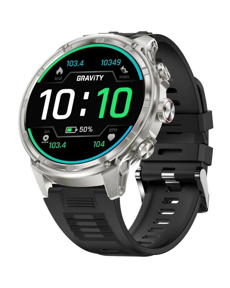 SMARTWATCH MĘSKI GRAVITY GT41-3 - BLUETOOTH CALL, DODATKOWA BRANSOLETA (sg053c)