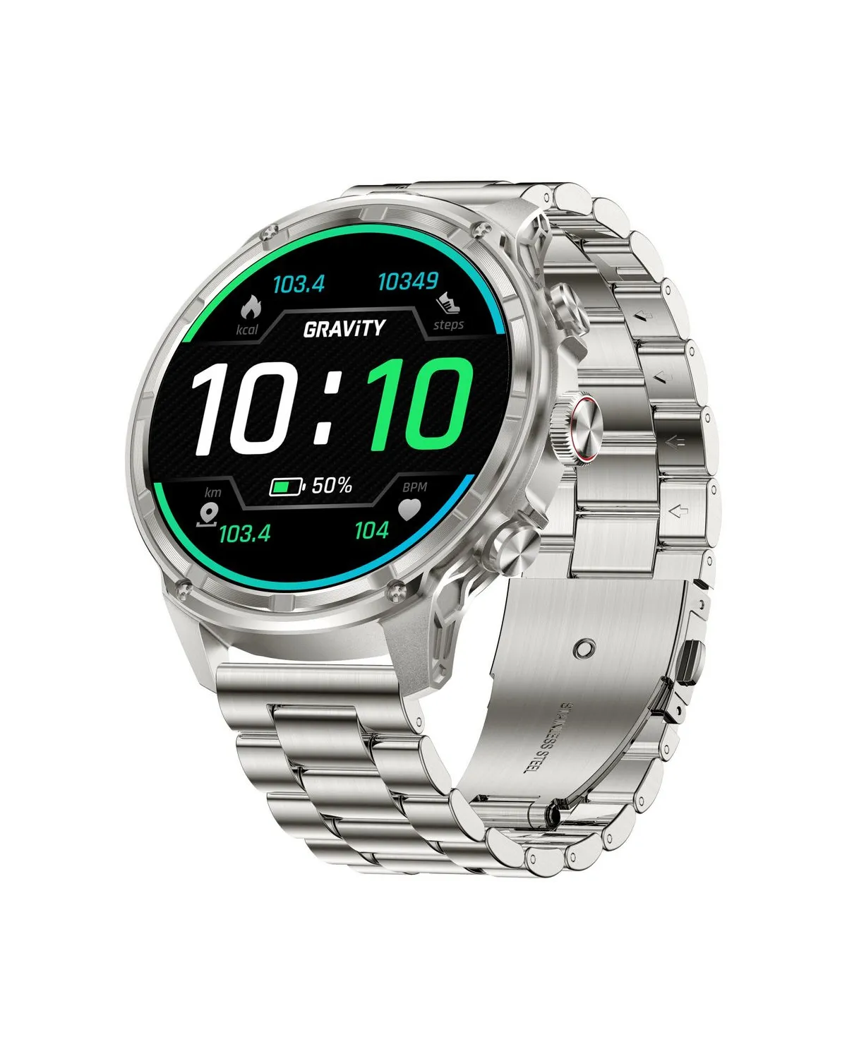 SMARTWATCH MĘSKI GRAVITY GT41-3 - BLUETOOTH CALL, DODATKOWA BRANSOLETA (sg053c)