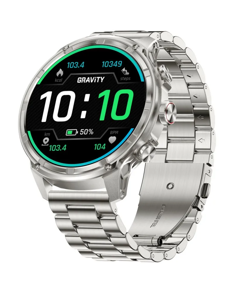 SMARTWATCH MĘSKI GRAVITY GT41-3 - BLUETOOTH CALL, DODATKOWA BRANSOLETA (sg053c)