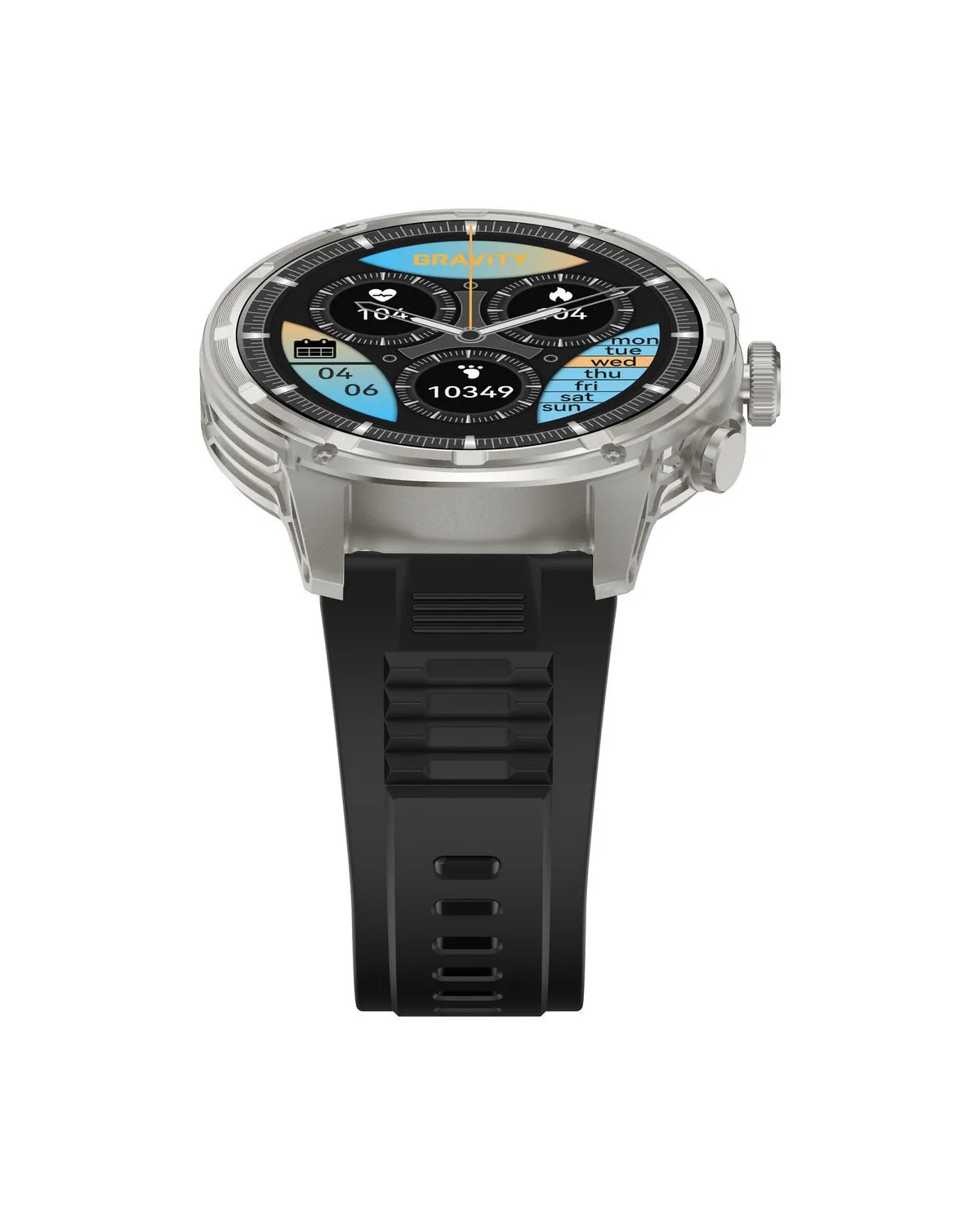 SMARTWATCH MĘSKI GRAVITY GT41-3 - BLUETOOTH CALL, DODATKOWA BRANSOLETA (sg053c)