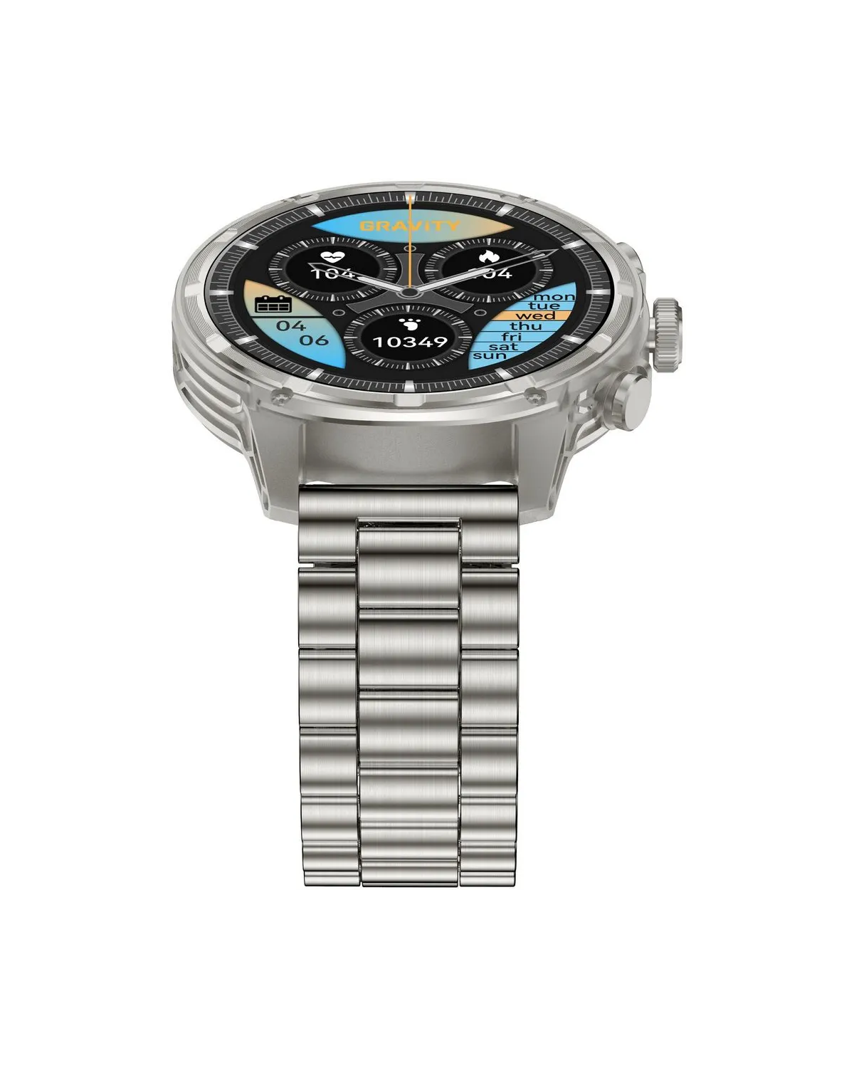 SMARTWATCH MĘSKI GRAVITY GT41-3 - BLUETOOTH CALL, DODATKOWA BRANSOLETA (sg053c)