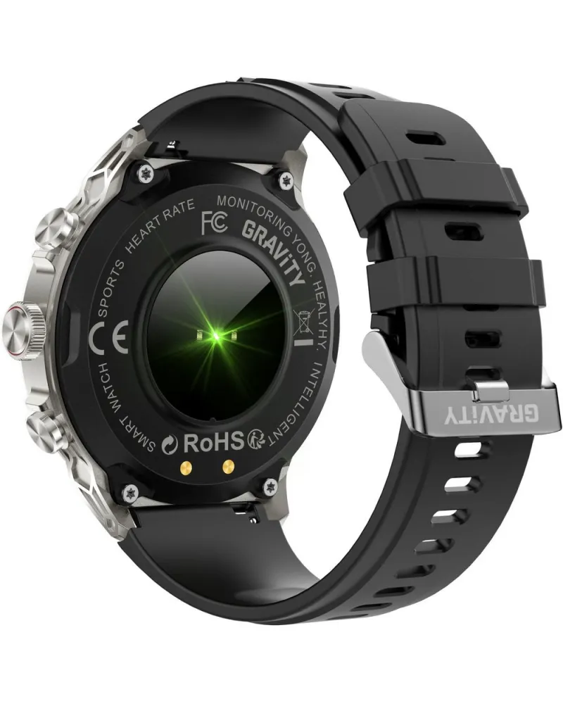 SMARTWATCH MĘSKI GRAVITY GT41-3 - BLUETOOTH CALL, DODATKOWA BRANSOLETA (sg053c)