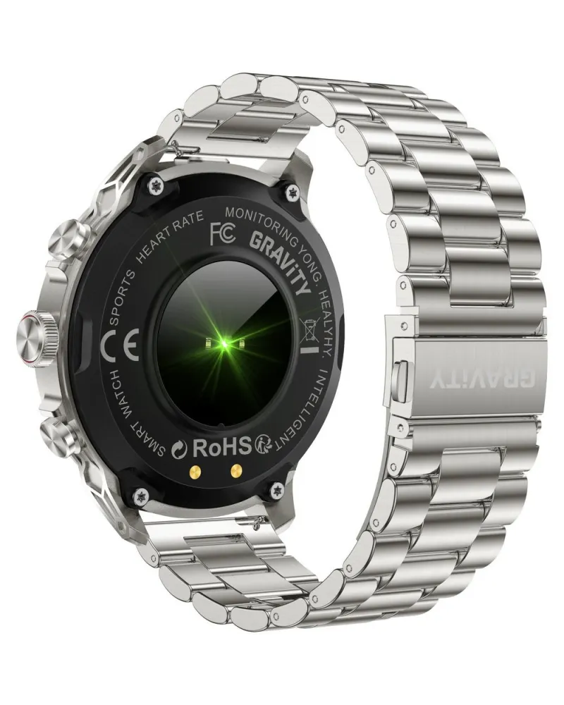 SMARTWATCH MĘSKI GRAVITY GT41-3 - BLUETOOTH CALL, DODATKOWA BRANSOLETA (sg053c)