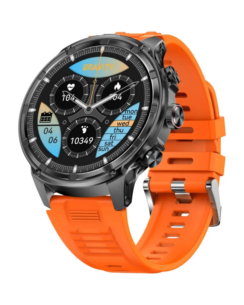 SMARTWATCH MĘSKI GRAVITY GT41-4 - BLUETOOTH CALL, DODATKOWA BRANSOLETA (sg053d)