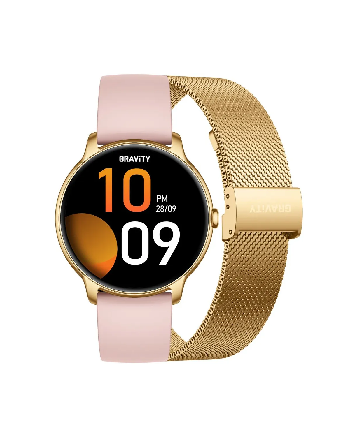 SMARTWATCH DAMSKI GRAVITY GT31-1 - AMOLED, DODATKOWY PASEK (sg052a)