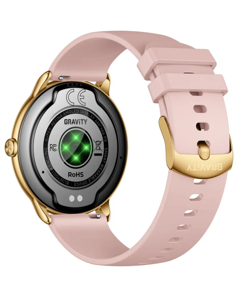 SMARTWATCH DAMSKI GRAVITY GT31-1 - AMOLED, DODATKOWY PASEK (sg052a)