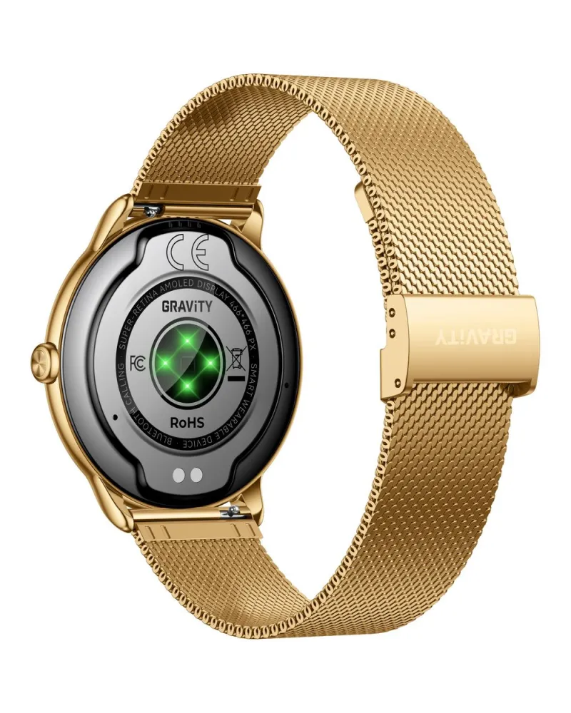 SMARTWATCH DAMSKI GRAVITY GT31-2 - AMOLED, DODATKOWY PASEK (sg052a)
