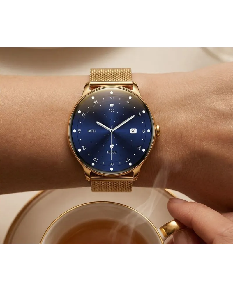 SMARTWATCH DAMSKI GRAVITY GT31-2 - AMOLED, DODATKOWY PASEK (sg052a)