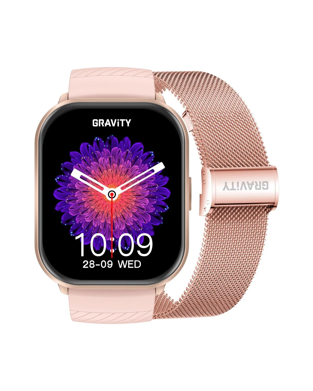 SMARTWATCH DAMSKI GRAVITY GT43-1 - DODATKOWY PASEK (sg054a)