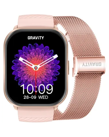 SMARTWATCH DAMSKI GRAVITY GT43-1 - DODATKOWY PASEK (sg054a)
