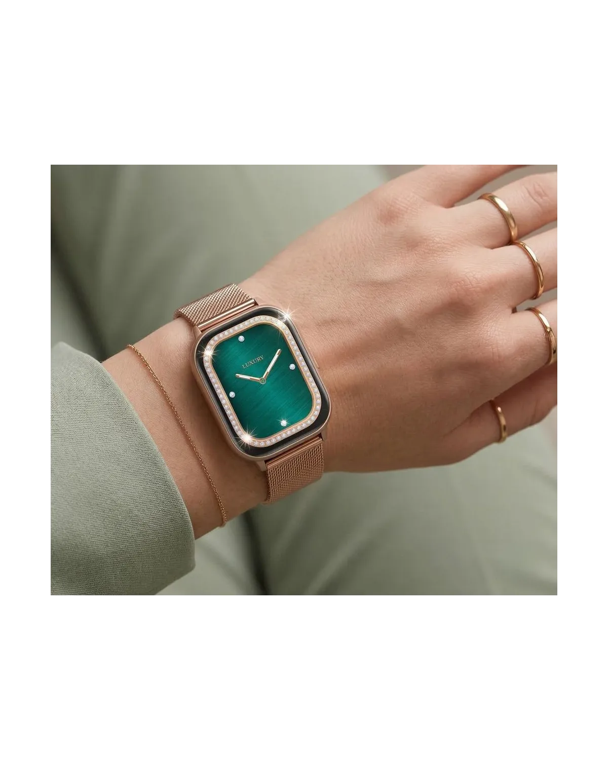 SMARTWATCH DAMSKI GRAVITY GT43-1 - DODATKOWY PASEK (sg054a)