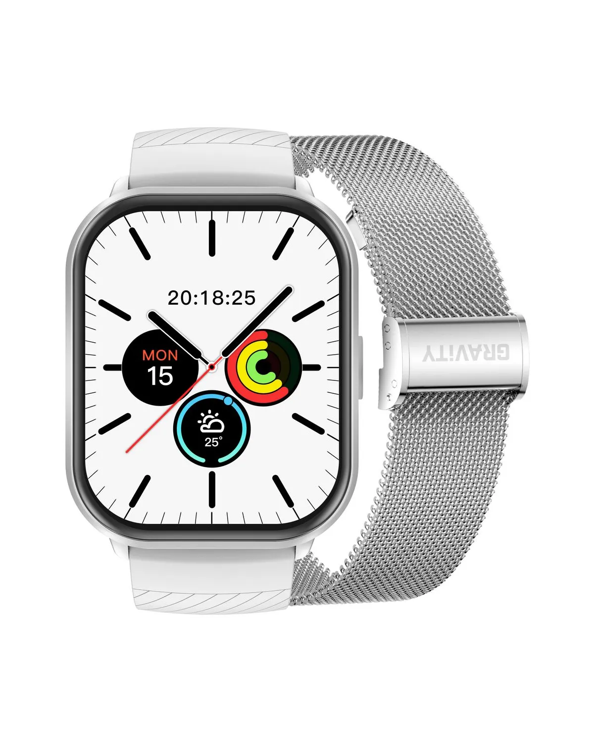 SMARTWATCH DAMSKI GRAVITY GT43-2 - DODATKOWY PASEK (sg054b)