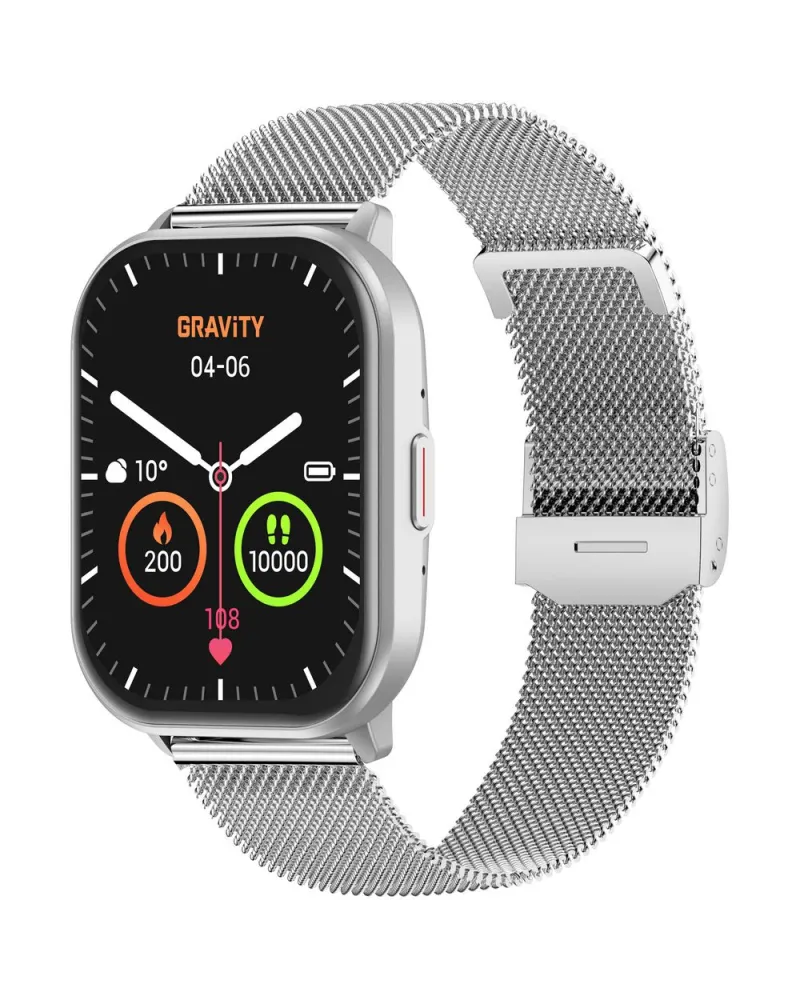 SMARTWATCH DAMSKI GRAVITY GT43-2 - DODATKOWY PASEK (sg054b)