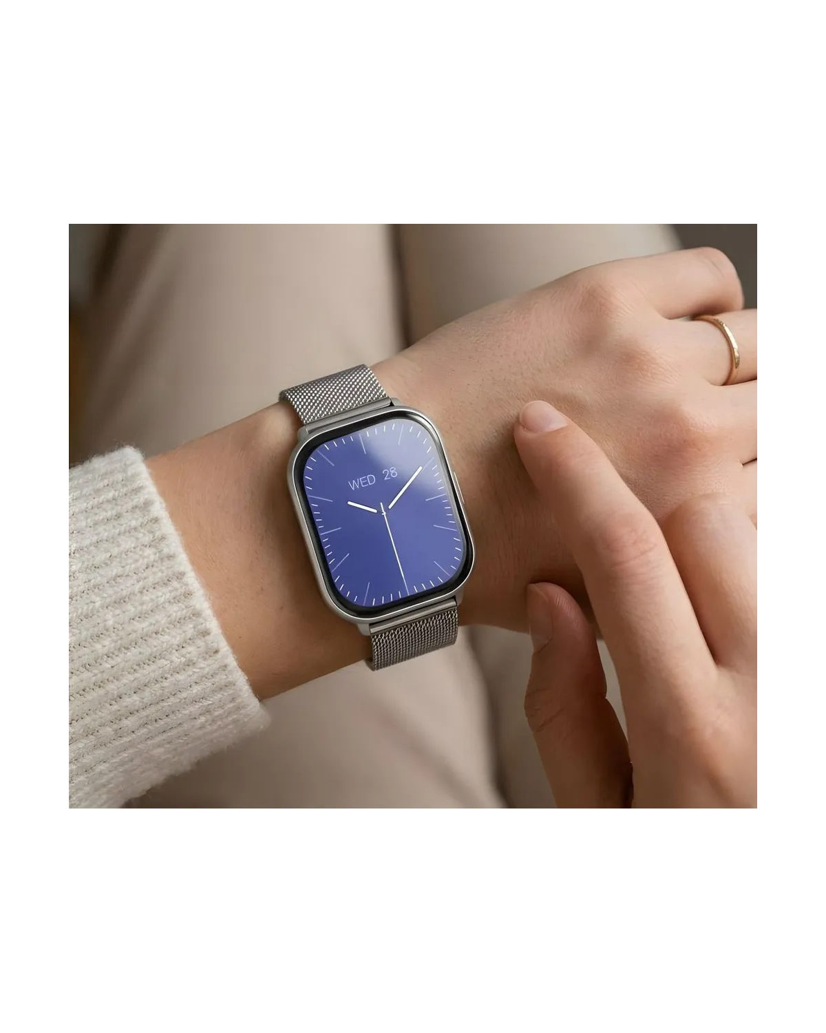 SMARTWATCH DAMSKI GRAVITY GT43-2 - DODATKOWY PASEK (sg054b)
