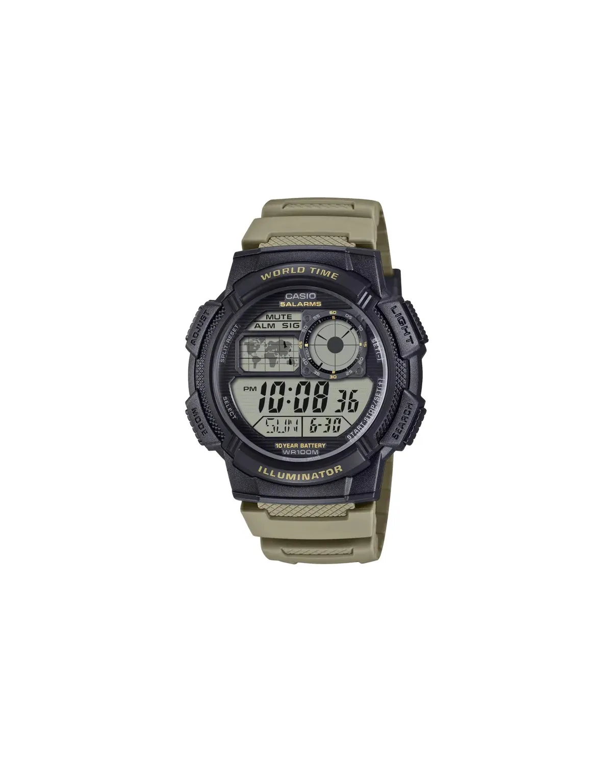 ZEGAREK MĘSKI CASIO AE-1000W-5AVEF (zd073i) - WORLD TIME + BOX