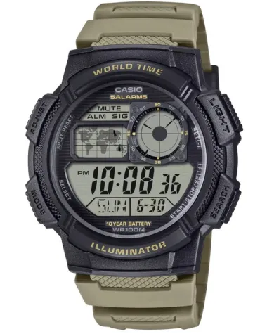 ZEGAREK MĘSKI CASIO AE-1000W-5AVEF (zd073i) - WORLD TIME + BOX