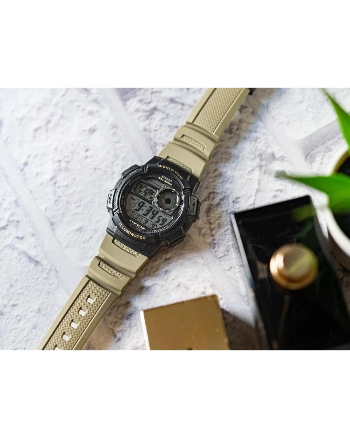 ZEGAREK MĘSKI CASIO AE-1000W-5AVEF (zd073i) - WORLD TIME + BOX