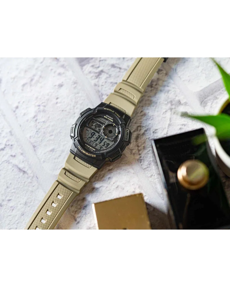 ZEGAREK MĘSKI CASIO AE-1000W-5AVEF (zd073i) - WORLD TIME + BOX