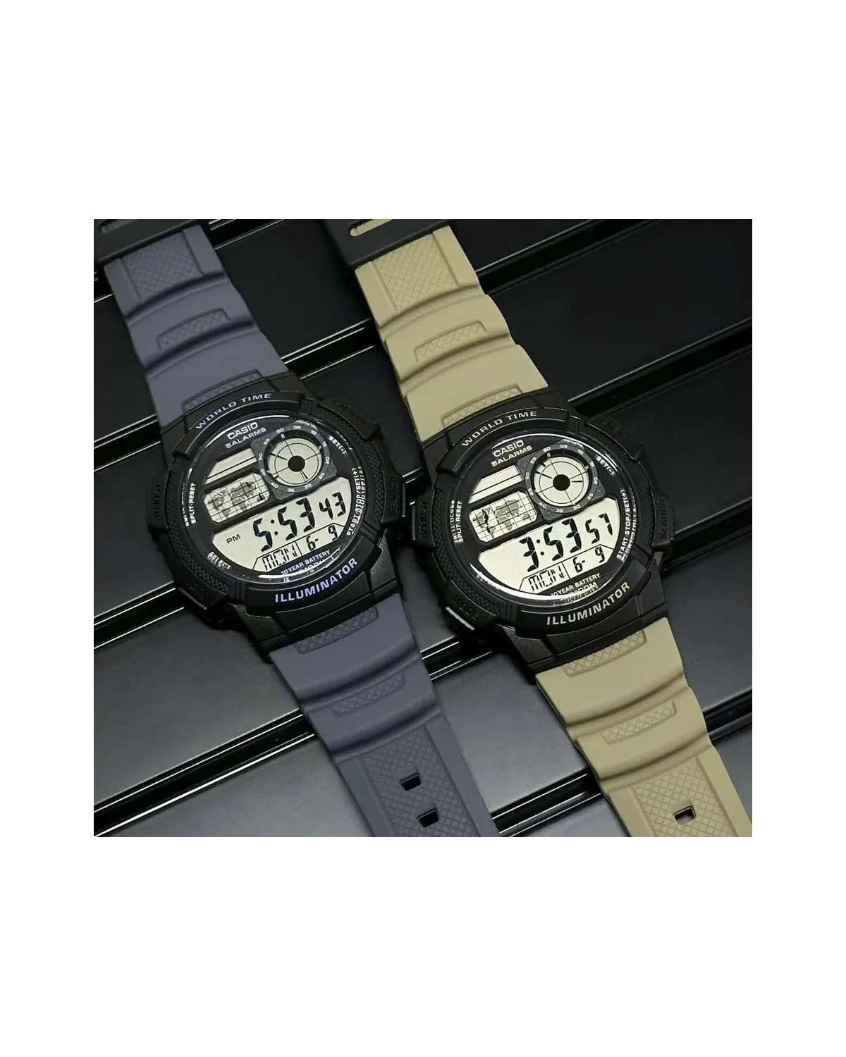 ZEGAREK MĘSKI CASIO AE-1000W-5AVEF (zd073i) - WORLD TIME + BOX