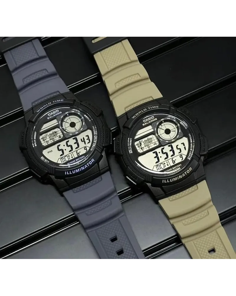 ZEGAREK MĘSKI CASIO AE-1000W-5AVEF (zd073i) - WORLD TIME + BOX