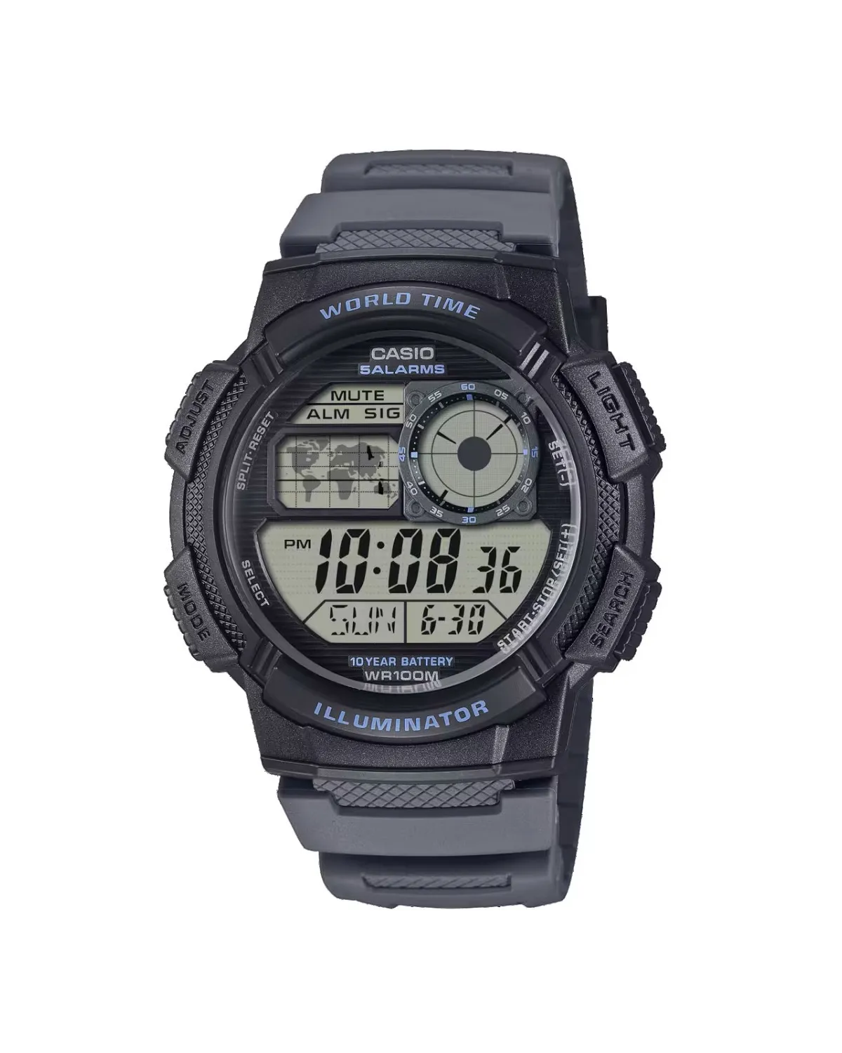 ZEGAREK MĘSKI CASIO AE-1000W-8AVEF (zd073j) - WORLD TIME + BOX