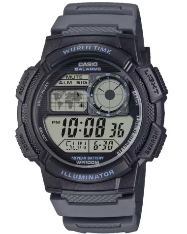 ZEGAREK MĘSKI CASIO AE-1000W-8AVEF (zd073j) - WORLD TIME + BOX