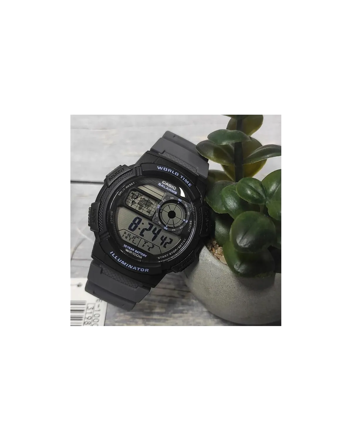 ZEGAREK MĘSKI CASIO AE-1000W-8AVEF (zd073j) - WORLD TIME + BOX