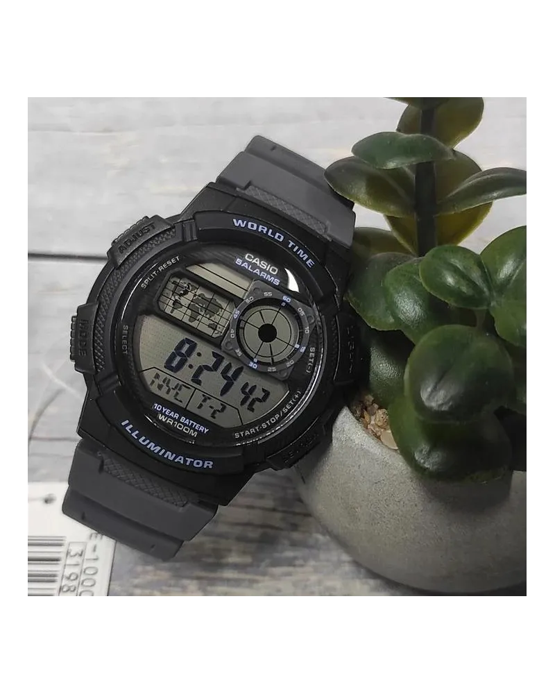 ZEGAREK MĘSKI CASIO AE-1000W-8AVEF (zd073j) - WORLD TIME + BOX