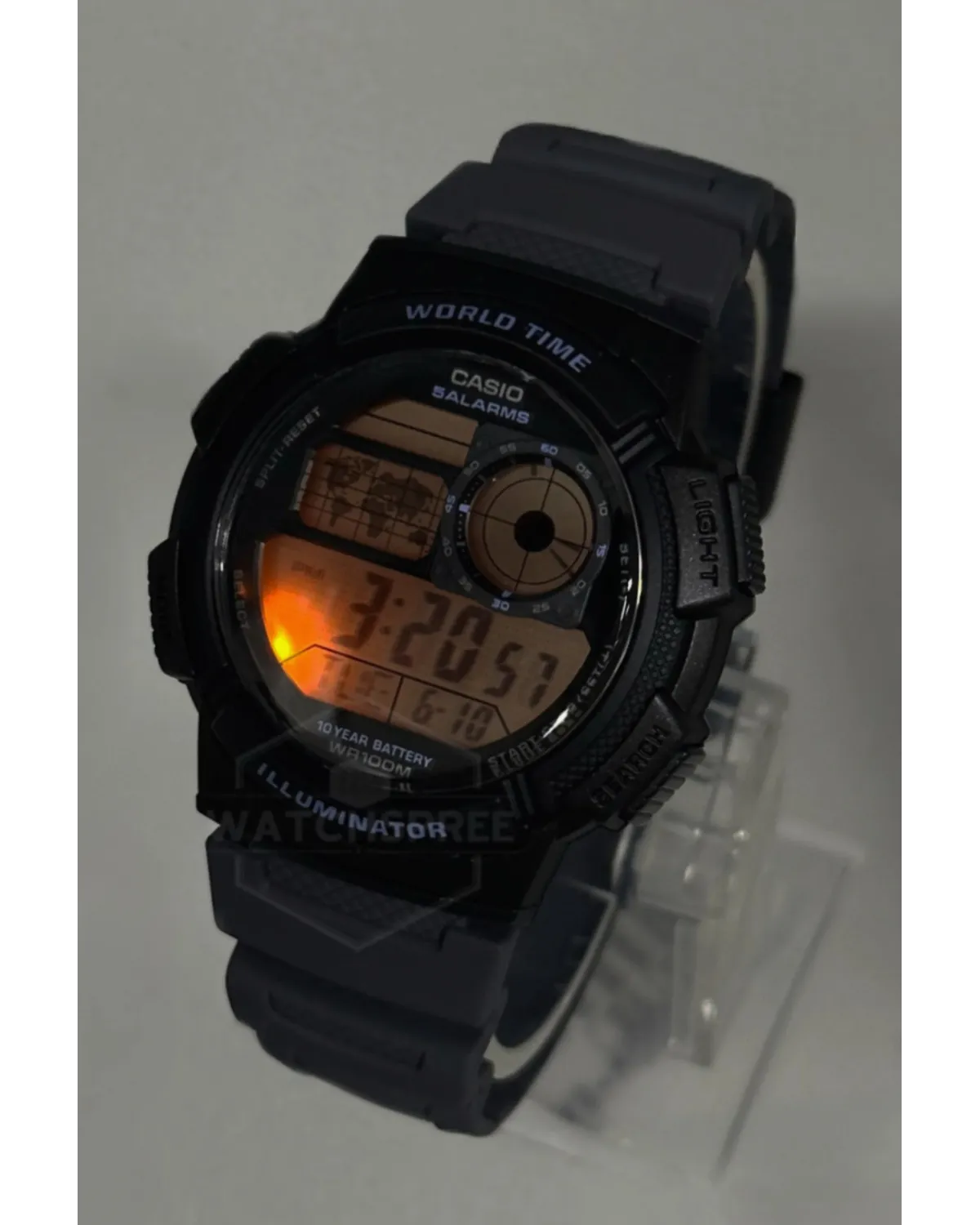 ZEGAREK MĘSKI CASIO AE-1000W-8AVEF (zd073j) - WORLD TIME + BOX