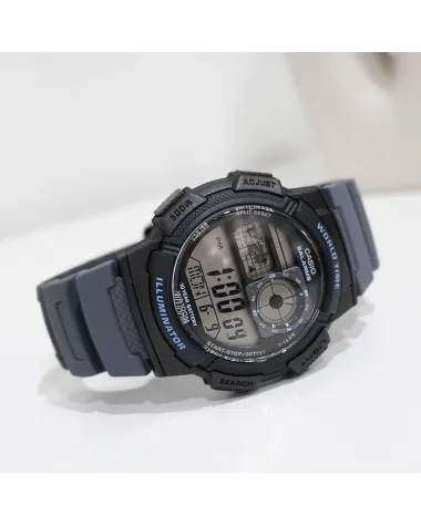 ZEGAREK MĘSKI CASIO AE-1000W-8AVEF (zd073j) - WORLD TIME + BOX