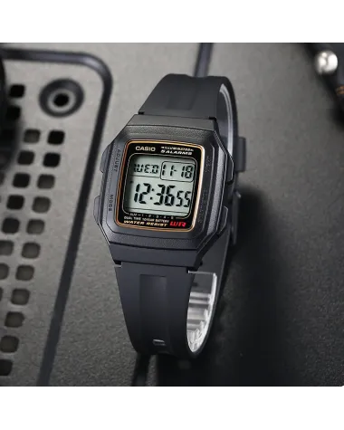 ZEGAREK MĘSKI CASIO F-201WA-9A (zd164a) - KLASYKA + BOX