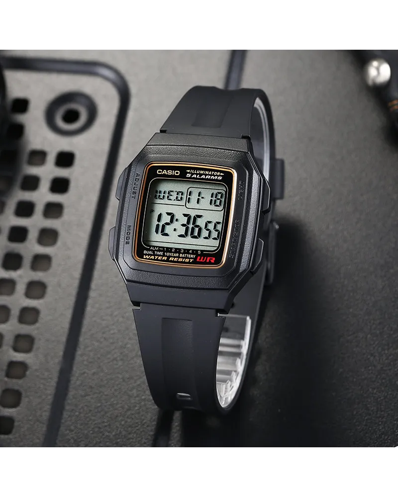 ZEGAREK MĘSKI CASIO F-201WA-9A (zd164a) - KLASYKA + BOX