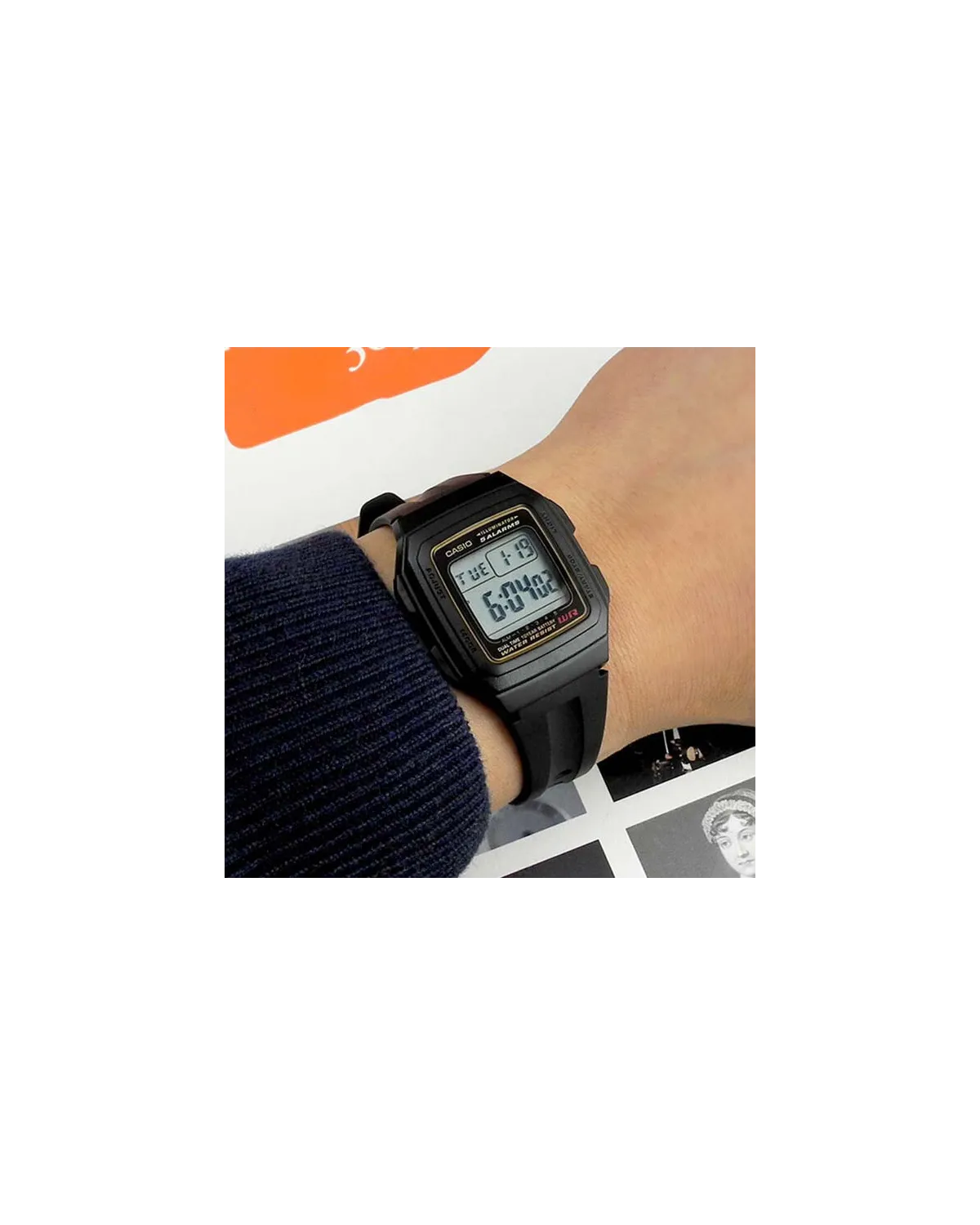 ZEGAREK MĘSKI CASIO F-201WA-9A (zd164a) - KLASYKA + BOX