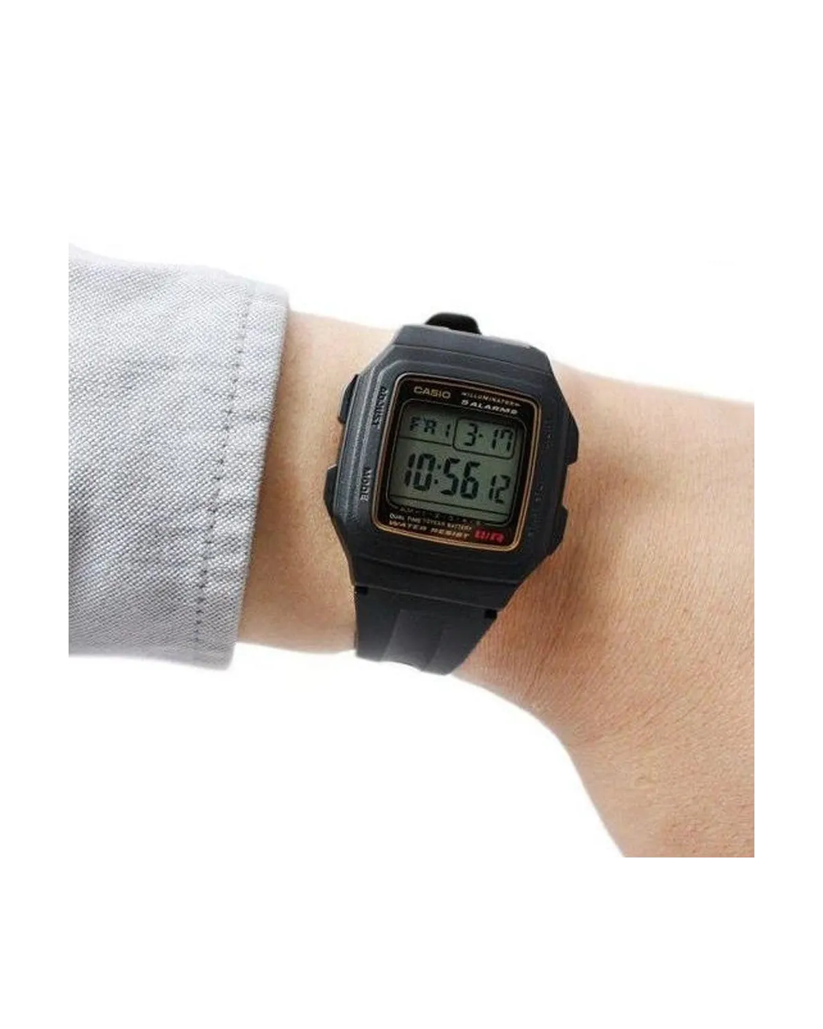 ZEGAREK MĘSKI CASIO F-201WA-9A (zd164a) - KLASYKA + BOX