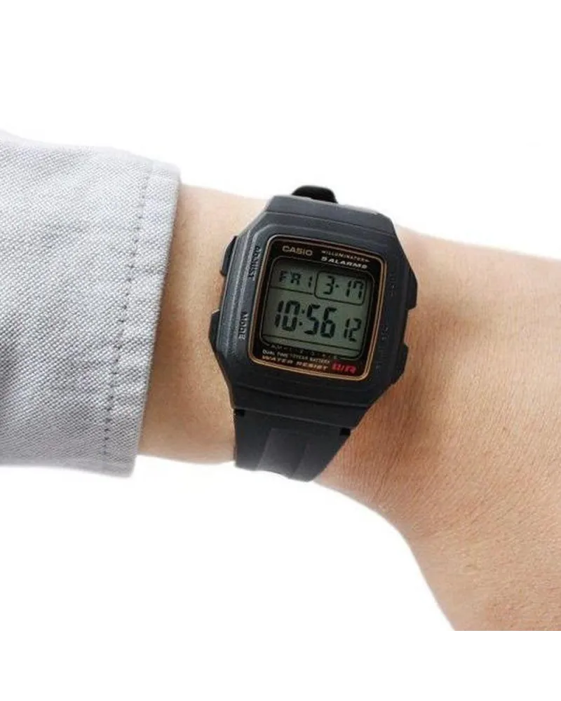 ZEGAREK MĘSKI CASIO F-201WA-9A (zd164a) - KLASYKA + BOX