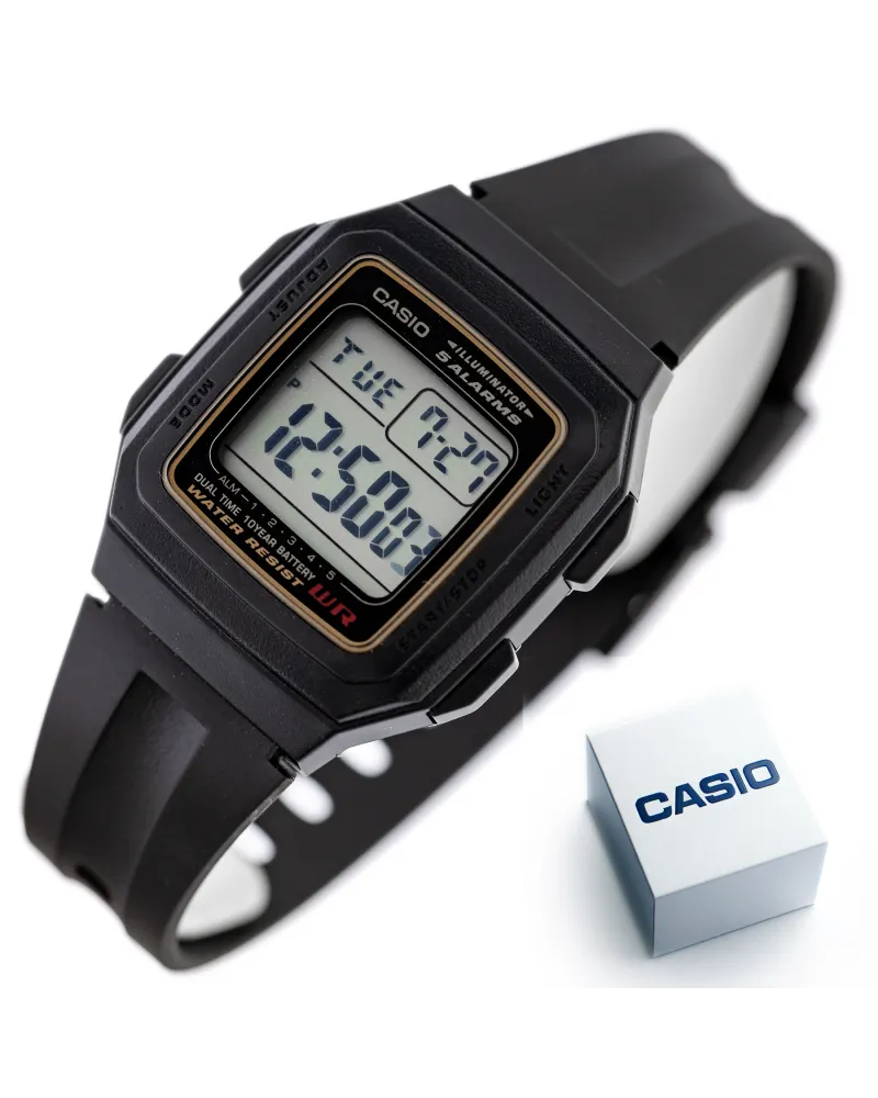ZEGAREK MĘSKI CASIO F-201WA-9A (zd164a) - KLASYKA + BOX