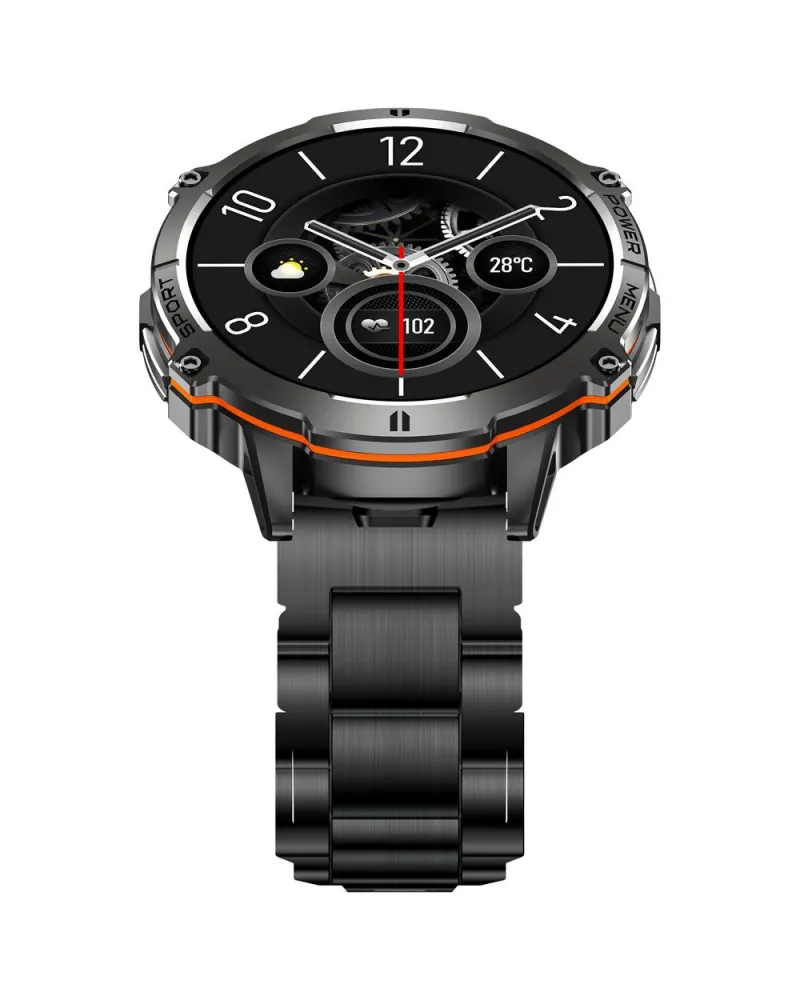 SMARTWATCH MĘSKI GRAVITY GT42-1 - AMOLED, DODATKOWA BRANSOLETA (sg056a)