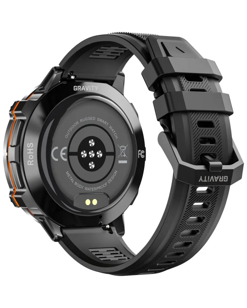 SMARTWATCH MĘSKI GRAVITY GT42-1 - AMOLED, DODATKOWA BRANSOLETA (sg056a)