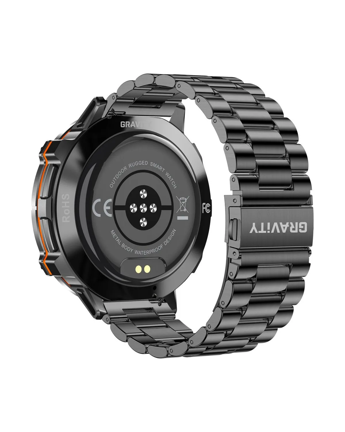 SMARTWATCH MĘSKI GRAVITY GT42-1 - AMOLED, DODATKOWA BRANSOLETA (sg056a)