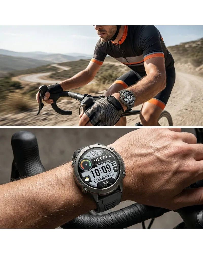 SMARTWATCH MĘSKI GRAVITY GT42-1 - AMOLED, DODATKOWA BRANSOLETA (sg056a)