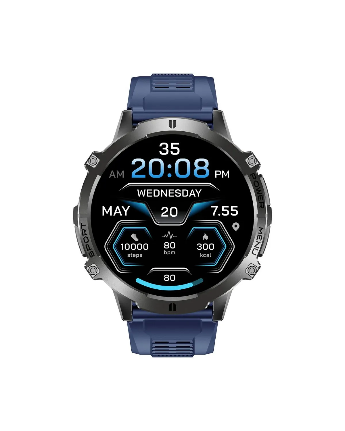SMARTWATCH MĘSKI GRAVITY GT42-2 - AMOLED, DODATKOWA BRANSOLETA (sg056b)
