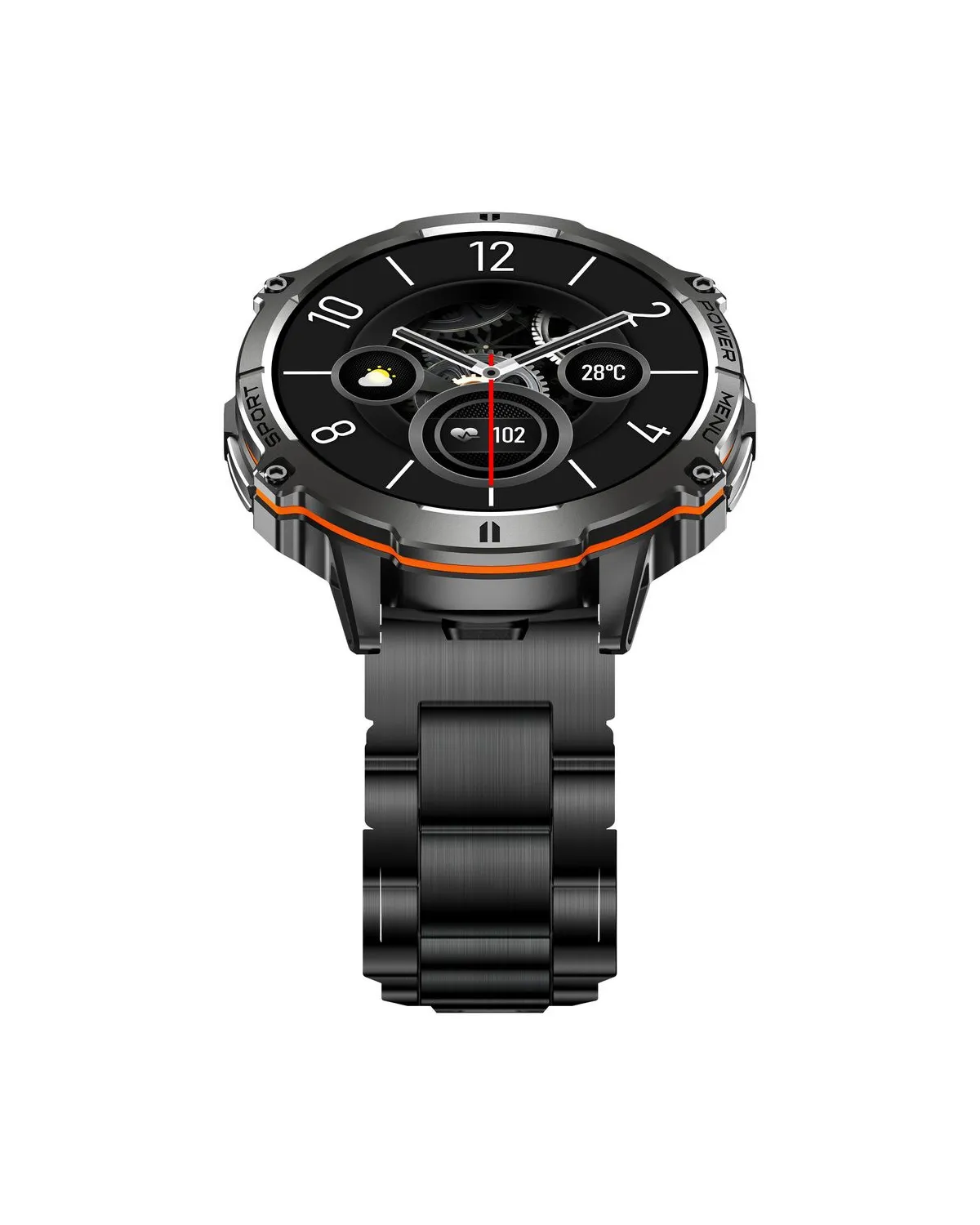 SMARTWATCH MĘSKI GRAVITY GT42-2 - AMOLED, DODATKOWA BRANSOLETA (sg056b)