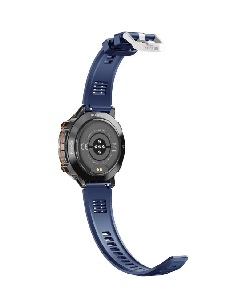 SMARTWATCH MĘSKI GRAVITY GT42-2 - AMOLED, DODATKOWA BRANSOLETA (sg056b)
