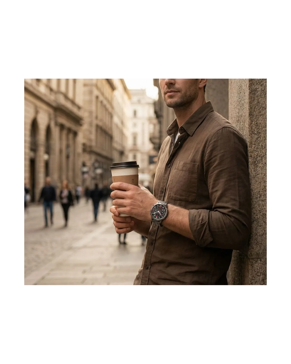 SMARTWATCH MĘSKI GRAVITY GT42-2 - AMOLED, DODATKOWA BRANSOLETA (sg056b)