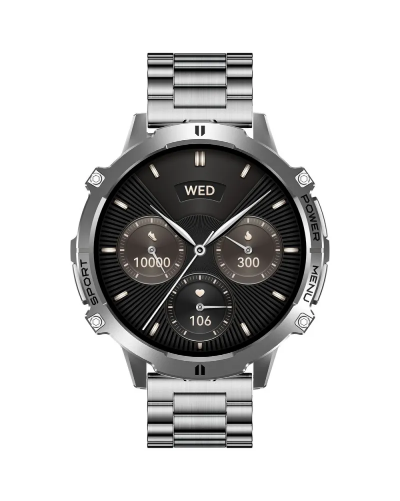 SMARTWATCH MĘSKI GRAVITY GT42-3 - AMOLED, DODATKOWA BRANSOLETA (sg056c)