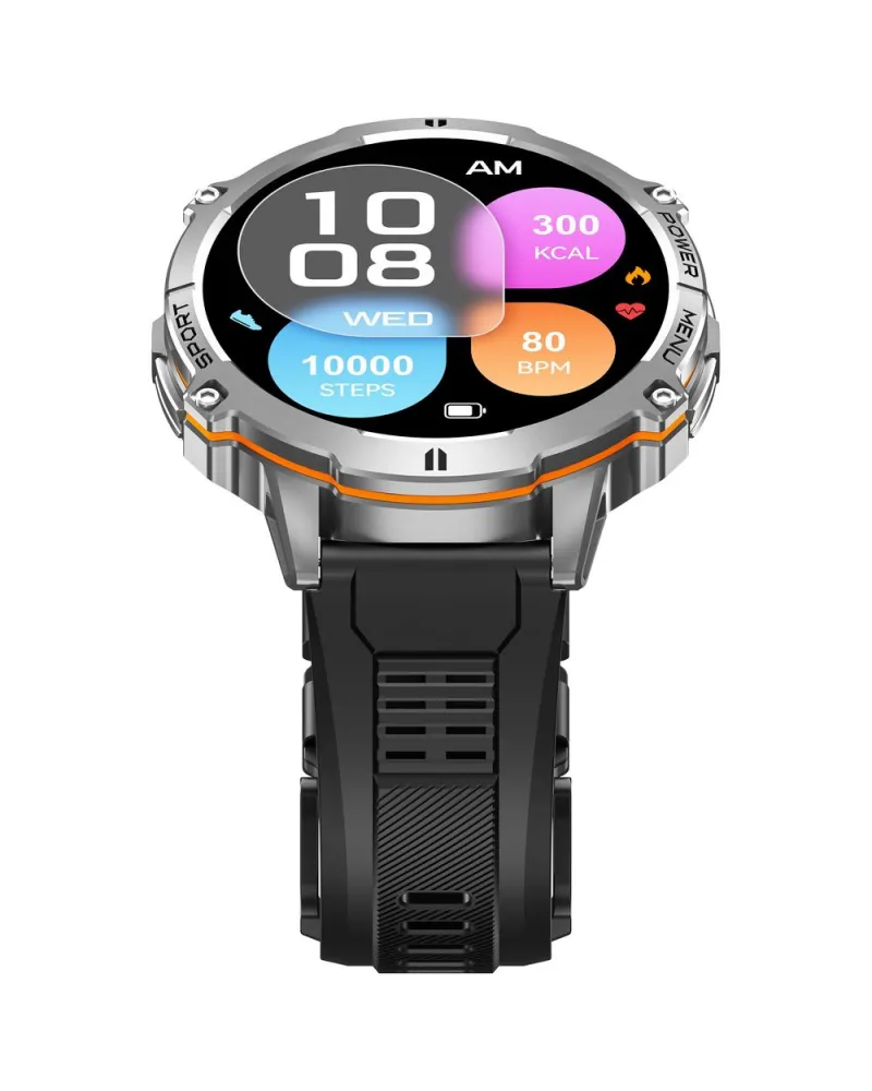 SMARTWATCH MĘSKI GRAVITY GT42-3 - AMOLED, DODATKOWA BRANSOLETA (sg056c)